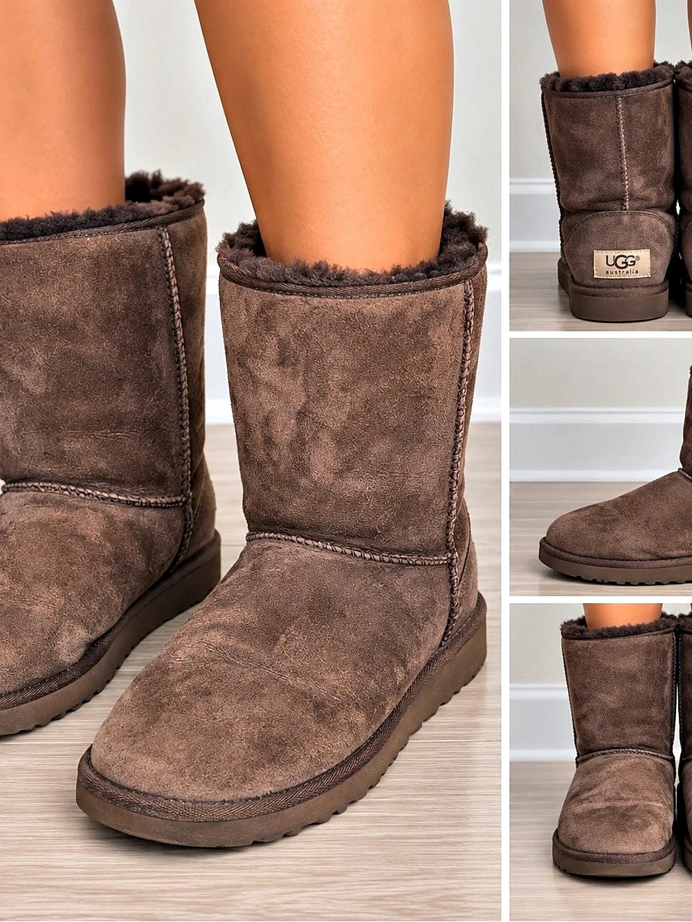 UGG Australia Classic Short Chocolate Brown Boots Women’s Size 8